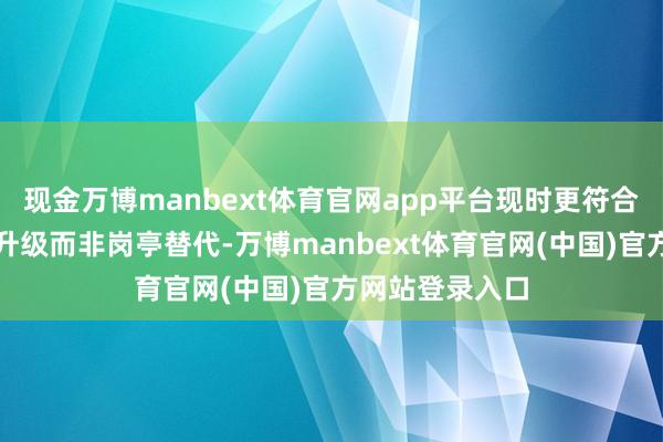 现金万博manbext体育官网app平台现时更符合交融为分娩力升级而非岗亭替代-万博manbext体育官网(中国)官方网站登录入口