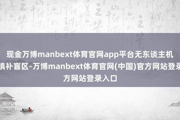 现金万博manbext体育官网app平台无东谈主机巡航填补盲区-万博manbext体育官网(中国)官方网站登录入口