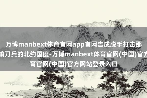 万博manbext体育官网app官网告成脱手打击那些给乌克兰运输刀兵的北约国度-万博manbext体育官网(中国)官方网站登录入口